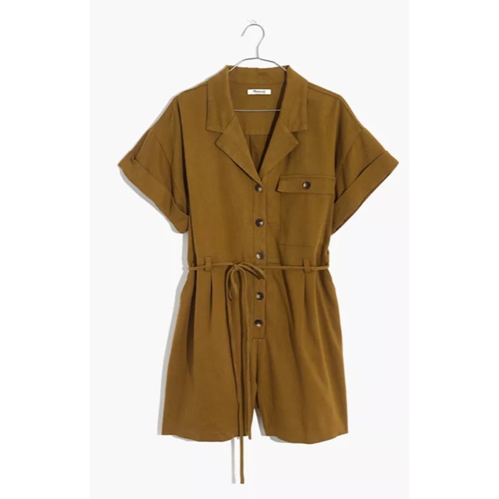 NWT Madewell Belted Safari Romper